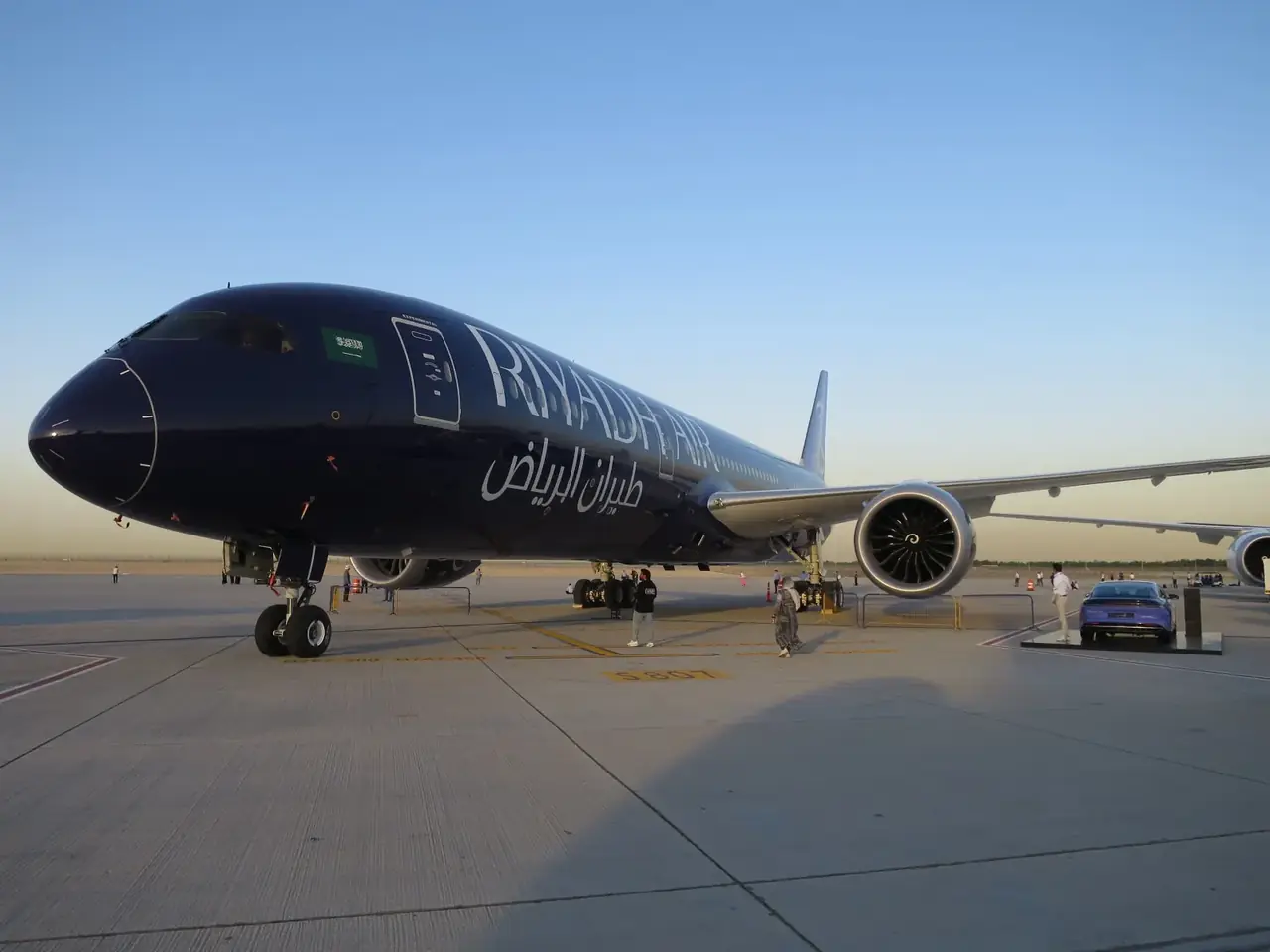 Business jet on the static display at the Dubai Airshow